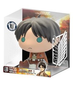 PLASTOY Money Box Chibi Attack on Titan Eren 80074