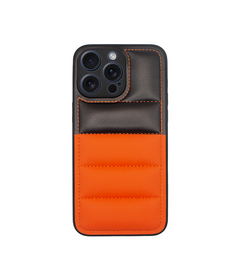 Vivid Puffer Back Cover Apple iPhone 15 Pro Max Orange/Black