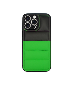 Vivid Puffer Back Cover Apple iPhone 15 Pro Max Green/Black