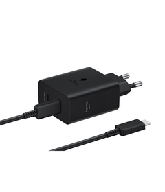 Samsung Fast GaN Travel Charger 50W Duo + Cable Type C To Type C Black
