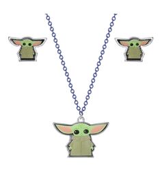 PEERS HARDY Star Wars Baby Yoda Set necklace + earrings