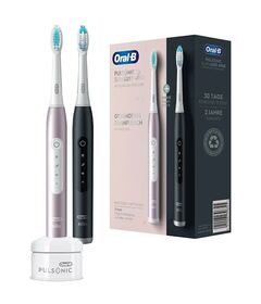 Oral-B Pulsonic Slim Luxe 4900 Two sonic toothbrushes Black, Pink