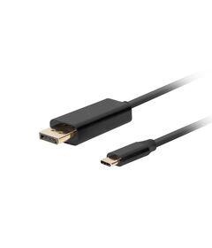 Lanberg CA-CMDP-10CU-0010-BK video cable adapter 1 m USB Type-C DisplayPort Black
