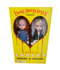 Living Dead Dolls Chucky and Tifanny pack 2 figures 25cm 696198942804