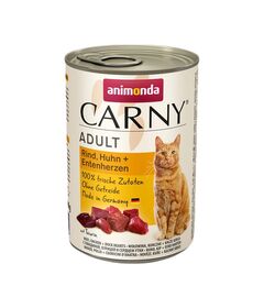 ANIMONDA Carny Adult Beef, chicken and duck hearts - wet cat food - 400g