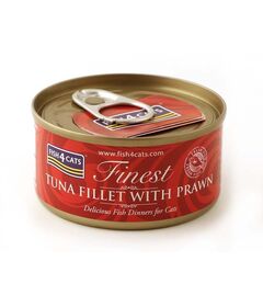 FISH4CATS Tuna fillet with prawn - wet cat food - 70g