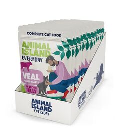 ANIMAL ISLAND Everyday Jelly Veal - wet cat food - 12 x 85g