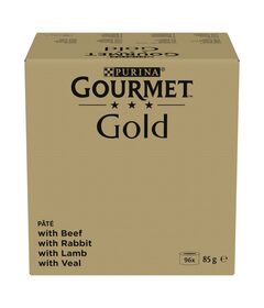 PURINA GOURMET GOLD Mus Mix 4 Flavors - wet cat food - 96x85g