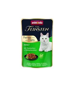 ANIMONDA Vom Feinsten Rabbit, chicken fillet - wet cat food - 85g