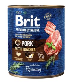 BRIT Premium by nature Pork with Trachea - wet dog food - 800g
