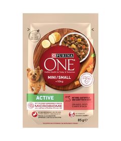 PURINA One Mini/Small Active Beef  - wet dog food - 85g
