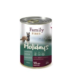 FAMILY FIRST Holidays Adult Lamb, Rabbit, Carrot - Wet dog food - 400g