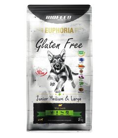 BIOFEED Euphoria Gluten Free Junior medium & large Lamb - dry dog food - 2kg