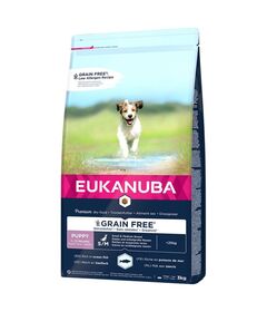 EUKANUBA Grain Free Puppy Small/Medium Breed Ocean Fish - dry dog food - 3 kg