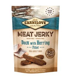 CARNILOVE Meat Jerky Duck with herring - dog treat - 100g