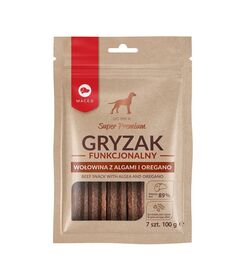 MACED Beef snack with algea and oregano - dog chew - 100g