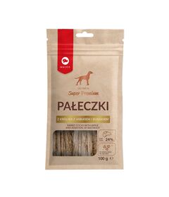 MACED Rabbit sticks with apple and addition of beetroot - Dog treat - 100g