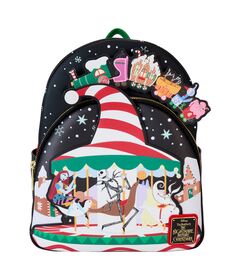 LOUNGEFLY Loungefly Disney Nightmare Before Christmas Journey to Christmas Town backpack
