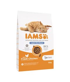 IAMS Advanced Nutrition Light/Sterilised - dry cat food - 10 kg