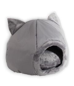 GO GIFT cat bed - grey - 40x40x34 cm