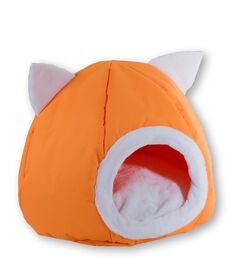 GO GIFT cat bed - orange - 40x40x34 cm
