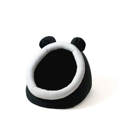 GO GIFT cat bed - black and white - 40x45x34 cm