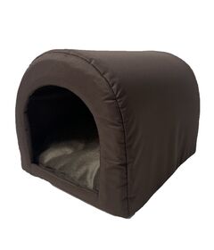 GO GIFT Dog and cat cave bed - brown - 40 x 33 x 29 cm