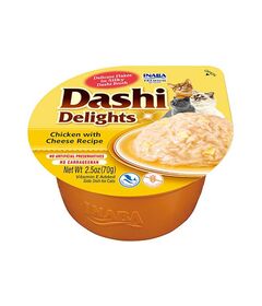 INABA Dashi Delights Chicken with cheese in broth - cat treats - 70g