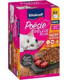 VITAKRAFT POESIE DELICE PLUS Chicken and Beef - wet cat food - 6x85g