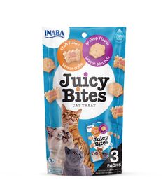 INABA Juicy Bites Crab and Scallop - cat treats - 3x11,3 g