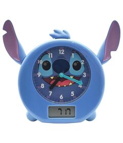 LEXIBOOK English Disney Stitch Storytelling educational clock and lights