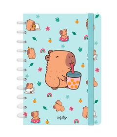 LOVELY STORY Capibara Bubble Tea A4 notebook