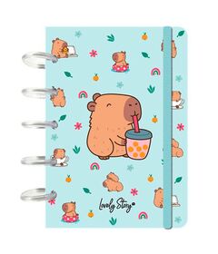 LOVELY STORY Capibara Bubble Tea A6 notebook