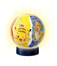 RAVENSBURGER Pokemon Night Light 3D puzzle 74pcs