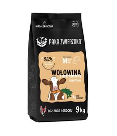 PAKA ZWIERZAKA Beef with carrots M - dry dog food - 9kg