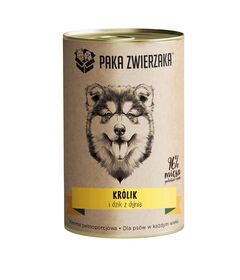 PAKA ZWIERZAKA Rabbit and boar with pumpkin - wet dog food - 400g