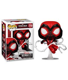FUNKO POP figure Marvel Spiderman Miles Morales Crimson Cowl Suit