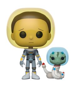 FUNKO POP figure Rick & Morty Space Suit Morty with Snake