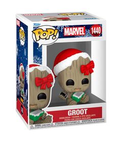 FUNKO POP figure Marvel Groot with Present