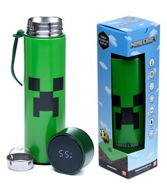 PUCKATOR Minecraft thermos stainless steel bottle thermometer 450ml