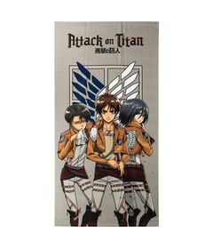 CERDÁ Attack on Titan microfibre beach towel