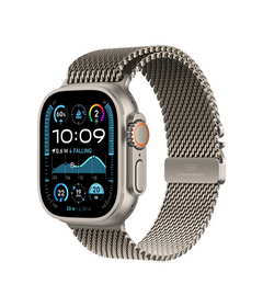 Apple Watch Ultra 2 GPS + Cellular 49mm Natural Titanium Case with Natural Titanium Milanese Loop (L