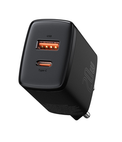 Baseus Compact Quick Charger Type-C/USB 20W Black