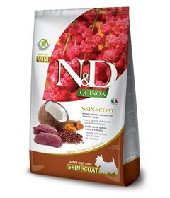 FARMINA N&D Quinoa Dog Skin&Coat Venison, Coconut Adult Mini  - dry dog food - 2.5 kg