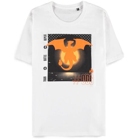 T-Shirt Pokemon Charizard Train Battle Repeat Uomo L TS148651POK-L