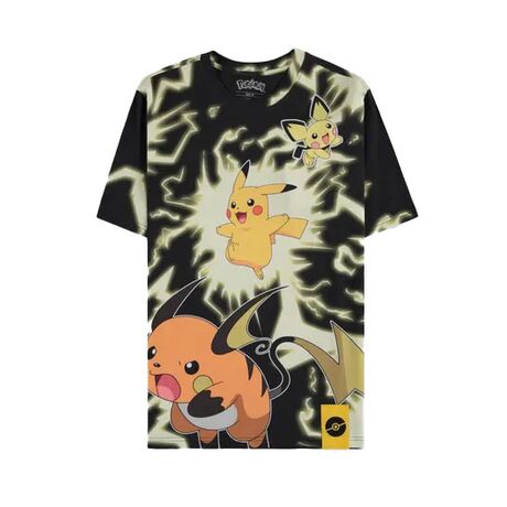 T-Shirt Pokemon Pikachu Evolution Lightning L TS487015POK-L