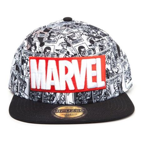 Cap Marvel Classic Red and White Logo