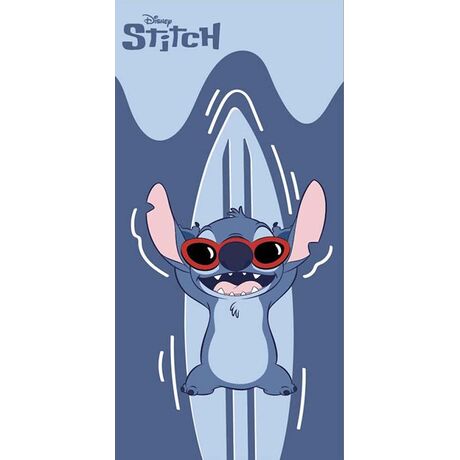 Telo Mare Poliestere Disney Stitch Surf w/Glasses 70x140cm