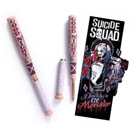 Penna Mazza da Baseball + Segnalibro Harley Quinn