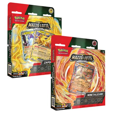 Pokemon Mazzo Lotte Deluxe Ninetales-EX e Zapdos-EX PK60428-I